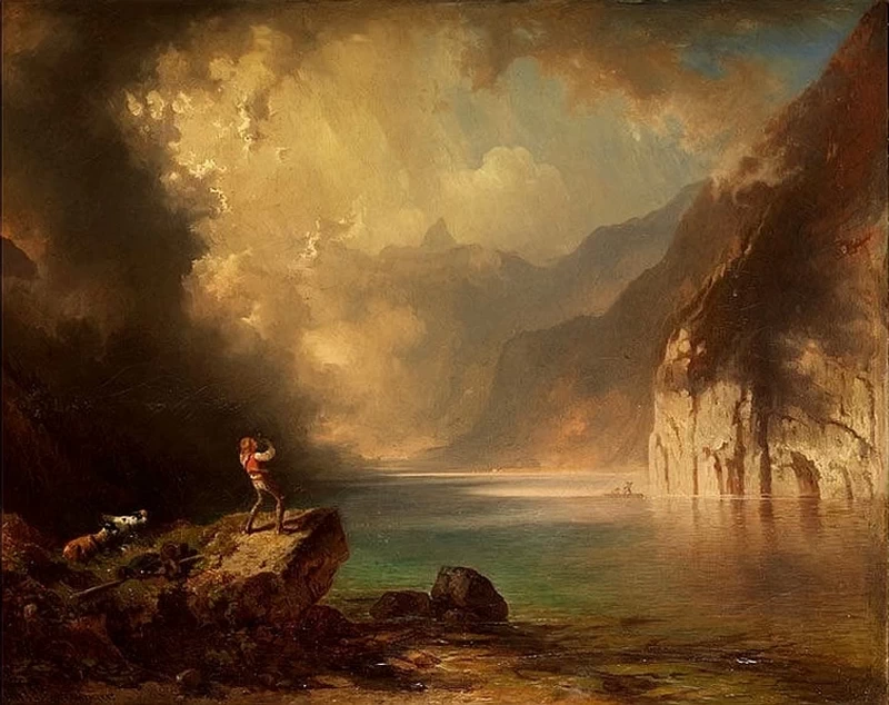 Carl Schweninger II - Il temporale sul lago